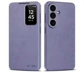 Tech-Protect Smart Wallet fialová / Pouzdro pro Samsung Galaxy S26+ / Peněženka / Okénko na displej