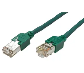 Datwyler STP patchkabel zelený / Patch kabel / Cat5e / CU 5502 / TM11 / 1,5 m