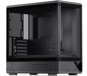 Jonsbo D200 černá / Počítačová skříň / Midi-Tower / mATX / Temperované sklo / Mini teplotní displej