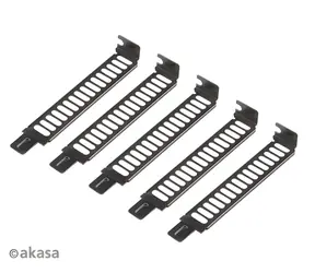 Akasa krytky PCI slotů / Krytka slotu skříně / 5 ks