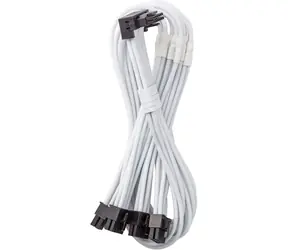 CableMod C-Series Pro bílá / Napájecí kabel / 12VHPWR na 4x 8-Pin PCIe / 90° / Varianta B