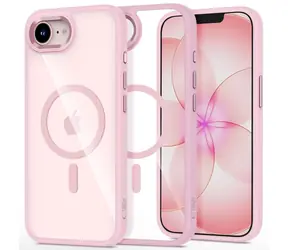 Tech-Protect MagMat průhledná růžová / Pouzdro pro Apple iPhone 16e, 17e / MagSafe