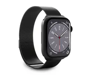 Puro Milanese černá / Řemínek pro Apple Watch / 42/44/45/49 mm