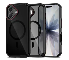 Tech-Protect MagHybrid černo-červená / Kryt / Apple iPhone 17 / MagSafe