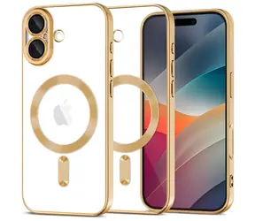 Tech-Protect MagFlex průhledná zlatá / Kryt / Apple iPhone 17 / MagSafe