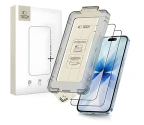 Tech-Protect Quick Set+ černá / Ochranné sklo / Apple iPhone 17 / 2 ks / Tvrzené sklo