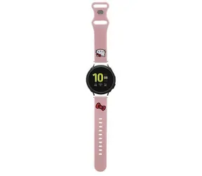 Hello Kitty Silikonový řemínek Kitty Head 22mm růžový / Řemínek / Univerzální / Silikon