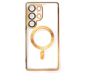 Hurtel Pokovené pouzdro s MagSafe pro Apple iPhone 16e, 17e zlatá / Pouzdro / Pokovené / MagSafe