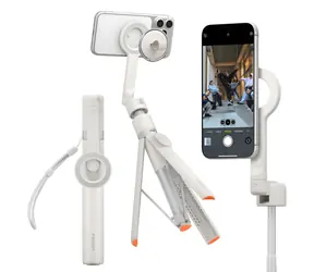 Spigen S582W béžová / Selfie tyč / MagFit+ / Bluetooth spoušť / 27,8-166,5 cm