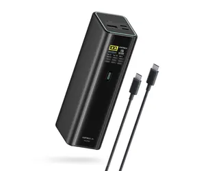 Cuktech PB200U černá / Powerbanka / 210 W / 20000 mAh / 2x USB-C + USB-A / TFT displej