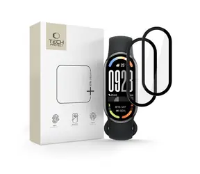 Tech-Protect Glass Flex+ černá / Ochranné sklo / pro Xiaomi Smart Band 10, 10 NFC / hybridní / 2 ks v balení