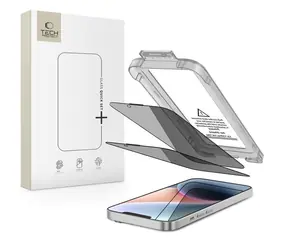 Tech-Protect Quick Set Spy+ pro Apple iPhone 13/13 Pro/14/16e/17e / Ochranné sklo / Privacy filtr / 2 ks
