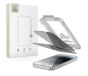 Tech-Protect Quick Set Spy+ / Ochranné sklo / Privacy / Apple iPhone 14 Pro / 2 ks
