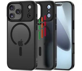 Tech-Protect MagMat XT matná černá / Kryt pro Apple iPhone 17 Pro / MagSafe / sada 4 ks