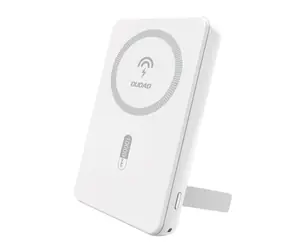 Dudao K14S+ 10000mAh bílá / Powerbanka / MagSafe se stojánkem / USB-A / USB-C / 20W