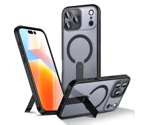Hurtel Hybrid Armor X černá / Kryt / Apple iPhone 17 Pro / MagSafe / se stojánkem