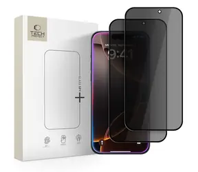 Tech-Protect Glass Spy+ 2 Pack / Ochranné sklo / Privacy / Apple iPhone 16 Pro Max a 17 Pro Max