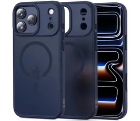 Tech-Protect MagMat tmavě modrá / Pouzdro pro Apple iPhone 17 Pro Max / MagSafe