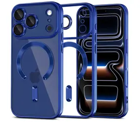 Tech-Protect MagFlex průhledná tmavě modrá / Kryt pro Apple iPhone 17 Pro Max / MagSafe