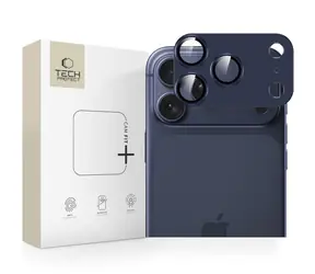 Tech-Protect Camfull Fit+ tmavě modrá / Sklo na fotoaparát / Apple iPhone 17 Pro