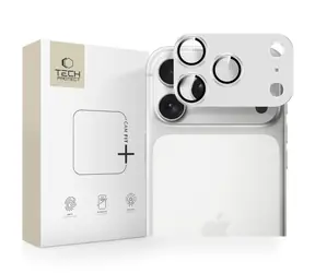 Tech-Protect Camfull Fit+ stříbrná / Ochranné sklo na fotoaparát / Apple iPhone 17 Pro