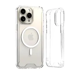 Hurtel Clear Corner Case pro iPhone 16 - čirá / Kryt / Průhledný / MagSafe