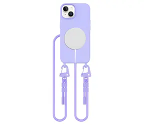 Tech-Protect MagNecklace levandulová / Kryt pro Apple iPhone 13 / MagSafe / poutko na krk