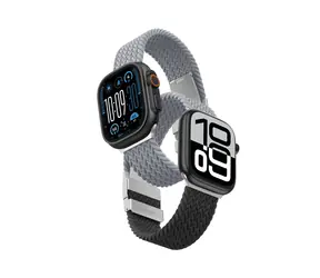 AmazingThing Blend Band šedo-černá/šedá / Řemínek pro Apple Watch / 45/46/49 mm / 2 ks
