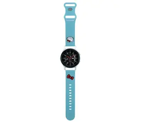 Hello Kitty Silikonový řemínek Kitty Head 22mm modrý / Řemínek / Univerzální / Silikon