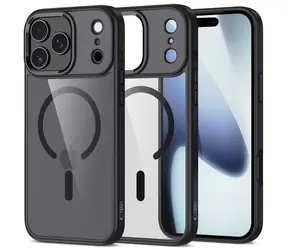 Tech-Protect MagMat průhledná černá / Kryt pro Apple iPhone 17 Pro / MagSafe