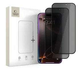 Tech-Protect Glass Spy+ / Tvrzené sklo / Privacy / Apple iPhone 16 Pro/17/17 Pro / 2 ks