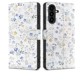 Tech-Protect Wallet Case Daisies with Leaves / Peněženkové pouzdro / Samsung Galaxy A26 5G/A17 4G/5G