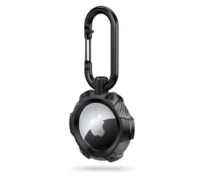 Tech-Protect TPUCarbon černá / Pouzdro / Apple AirTag / TPU s karbonovým vzorem