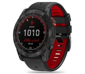 Tech-Protect IconBand Pro černo-červená / Řemínek / Garmin Fenix 3 & 5X & 3HR & 5X Plus & 6X & 6X Pro & 7X