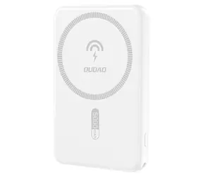 Dudao K14S bílá / Powerbanka / Magnetická / 20W / 5000mAh / USB-A, USB-C