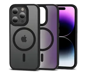 Tech-Protect MagMat matná černá / Kryt pro Apple iPhone 15 Pro Max / MagSafe