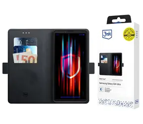 3mk Wallet Case černá / Peněženkové pouzdro / Sony Xperia 10 VII