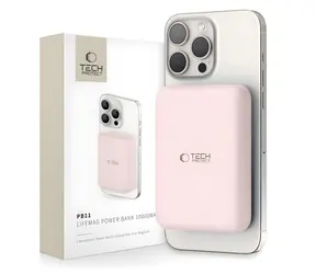 Tech-Protect LifeMag PB11 růžová / Powerbanka / MagSafe / 10000 mAh / 15W / USB-C
