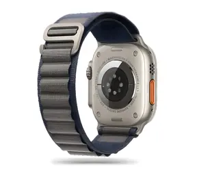 Tech-Protect Nylon Pro Strap modro-šedý / Řemínek pro Apple Watch / 42/44/45/49 mm / Nylon