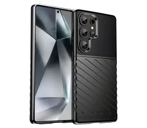 Hurtel Thunder Case černá / Odolný silikonový kryt / Samsung Galaxy S25 Ultra