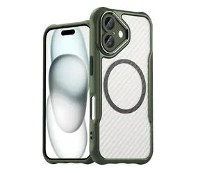 Hurtel Leading Series zelená / Kryt / Apple iPhone 16 / MagSafe / Silikon