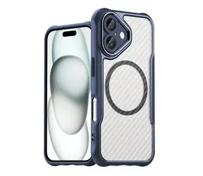Hurtel Leading Series MagSafe modrá / Kryt / Apple iPhone 16 / Silikon