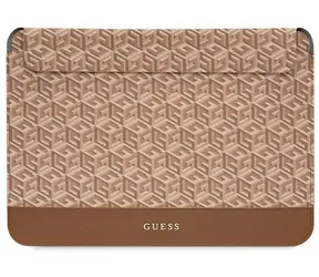Guess GCube Stripes 14" hnědá / Pouzdro / Notebook do 14"