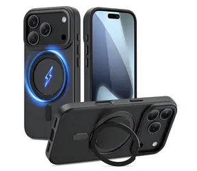 Tech-Protect MagRing MagSafe matná černá / Kryt / Apple iPhone 17 Pro / MagSafe / otočný ring 360°