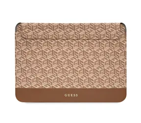 Guess GCube Stripes 16" hnědá / Pouzdro / Notebook do 16"