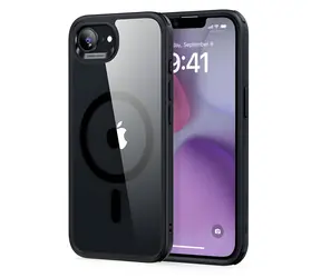 ESR Classic Hybrid HaloLock transparentní-černá / Pouzdro / iPhone 16e/17e / MagSafe