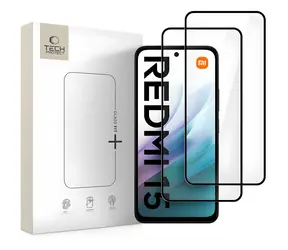Tech-Protect Glass Fit+ černá 2ks / Ochranné sklo / Xiaomi Redmi 15 4G/5G / Tvrzené