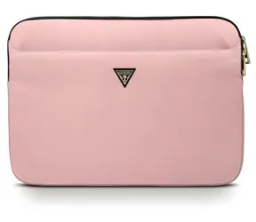 Guess Nylon Triangle Logo pouzdro na notebook 13" růžová / Pouzdro na notebook / 13"
