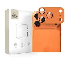 Tech-Protect Camfull Fit+ oranžové / Sklo na fotoaparát / Apple iPhone 17 Pro