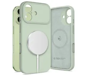Tech-Protect Silicone MagSafe zelená / Kryt / Apple iPhone 17 / MagSafe / Silikon